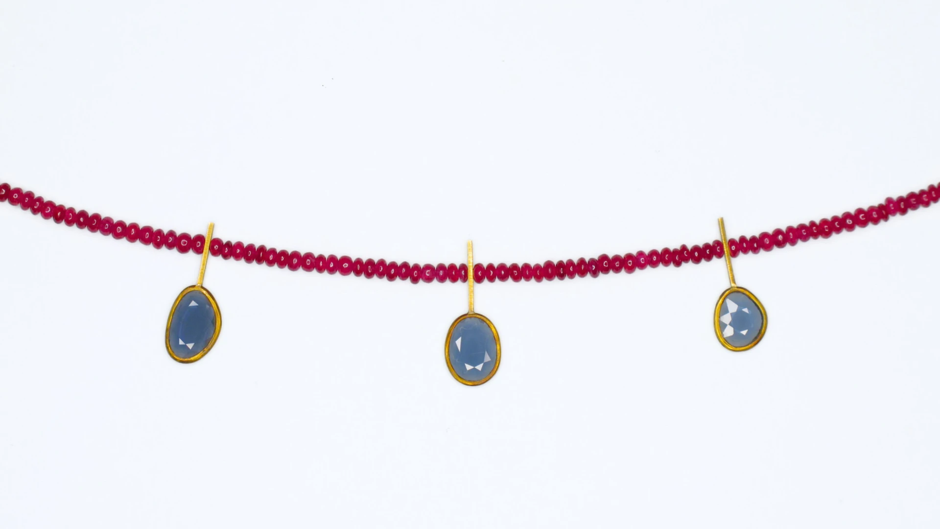 Rubinkette mit Spinell